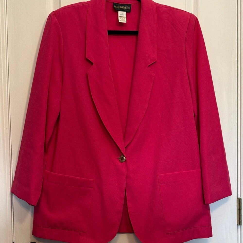 Requirements Fuchsia Blazer Jacket
